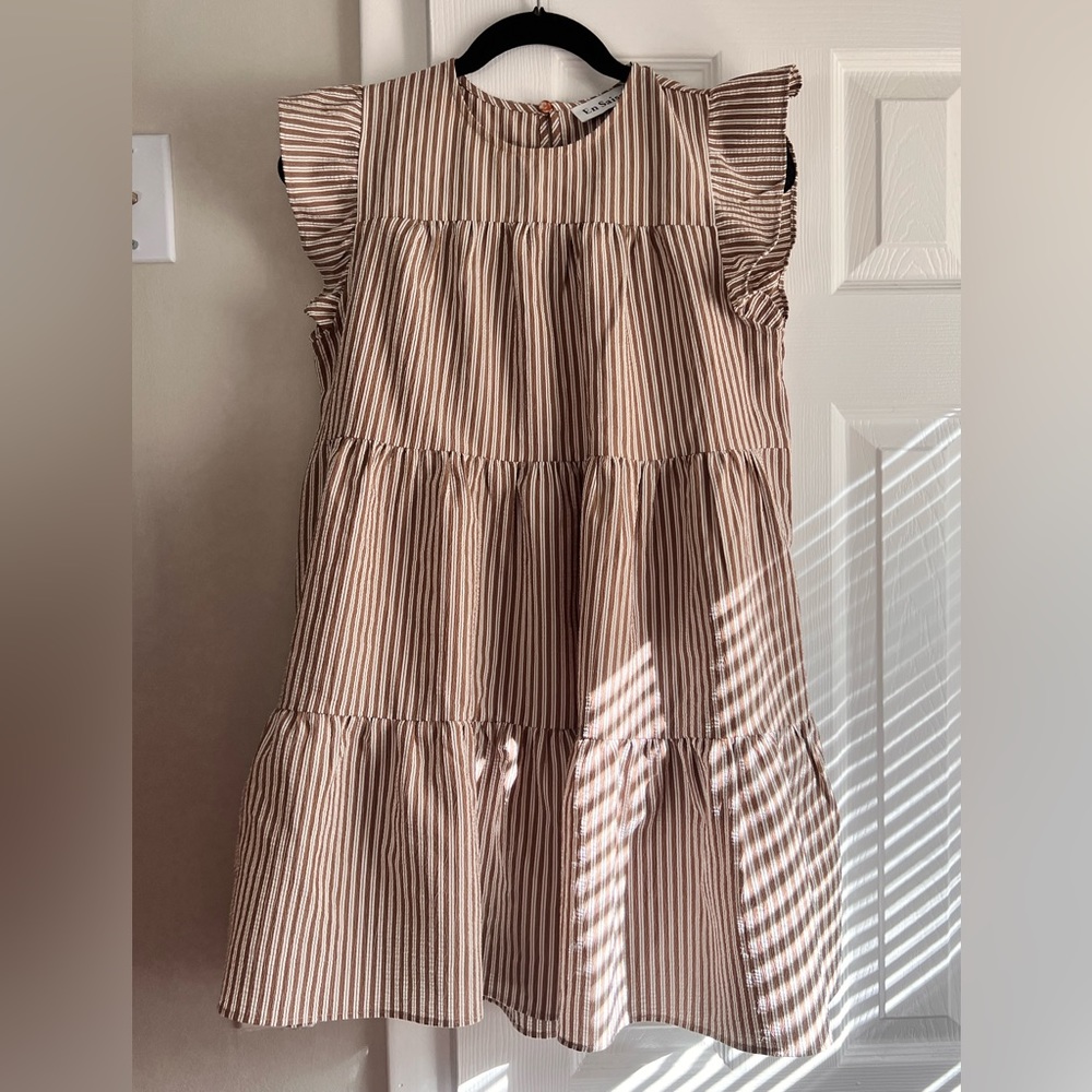 Striped mini dress